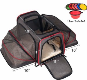 Cat  Pet Peppy Premium Airline Approved Expandable Pet Carrier