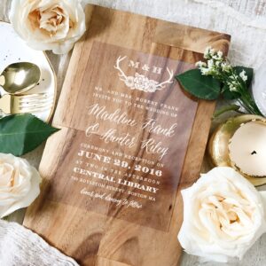 wooden design for wedding cards